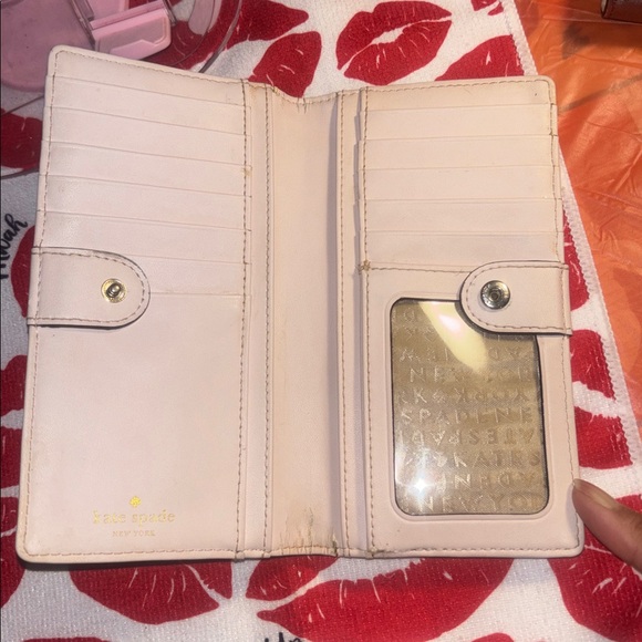 Kate Spade Blush Pink Bow Wallet - Picture 3 of 12